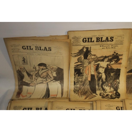 32 - GIL BLAS, ILLUSTRE HEBDOMADAIRE 50+ COPIES, various dates 1894 - 1897