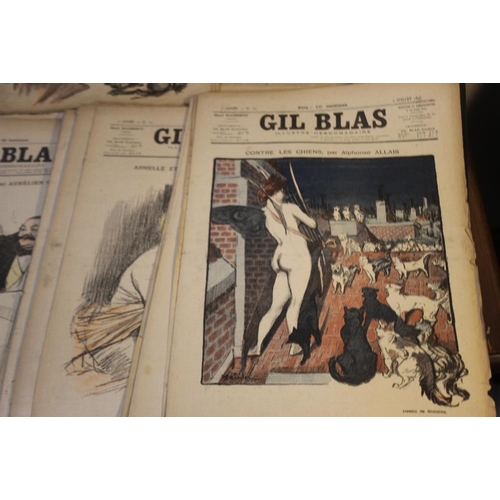 32 - GIL BLAS, ILLUSTRE HEBDOMADAIRE 50+ COPIES, various dates 1894 - 1897