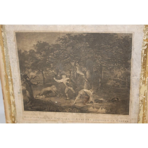 321 - TWO MOUNTED ENGRAVINGS AFTER GEORGE MORLAND TITLED 