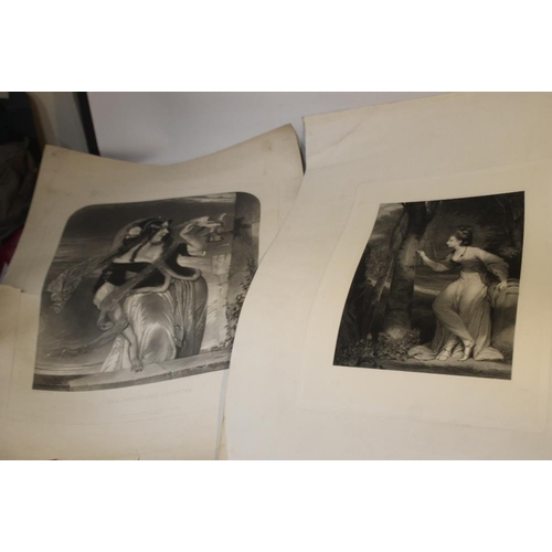 325 - TWENTY SIX MOUNTED ENGRAVINGS, to include religious types by Bianchard, G. Zobe, etc