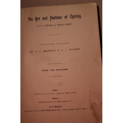 89 - CYCLING BOOKS TO INCLUDE BADMINTON LIBRARY 'CYCLING' BY VISCOUNT BURY & G. LACY HILLIER 1887, 'The A... 