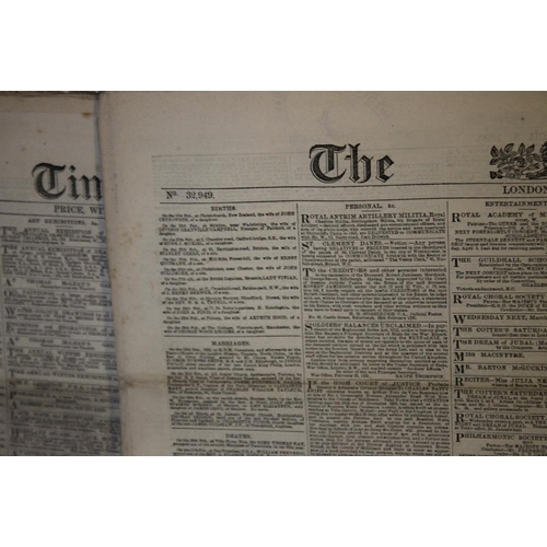 177 - THE TIMES' NEWSPAPER 1890, one box