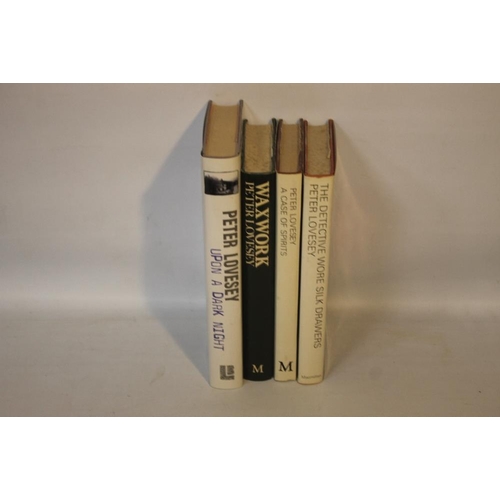 18 - PETER LOVESEY SIGNED FIRST EDITIONS to include 'The Detective Wore Silk Drawers' Macmillan 1971, 'A ... 