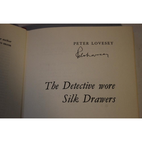 18 - PETER LOVESEY SIGNED FIRST EDITIONS to include 'The Detective Wore Silk Drawers' Macmillan 1971, 'A ... 