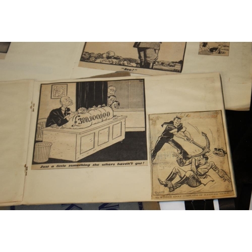 180 - A COLLECTION OF FIVE ORIGINAL WORLD WAR TWO SCRAPBOOKS, mainly Russian and German interest newspaper... 