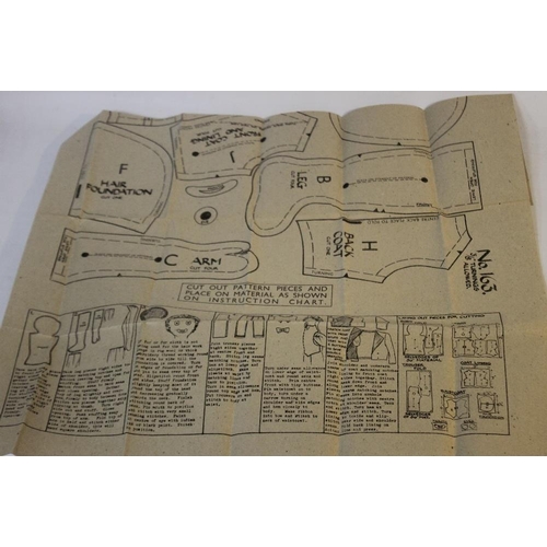 183 - A 1940S ECONOMY DESIGN, sewing pattern for a Mr Golly Rag Doll, by Dora J. StephensOriginally handma... 