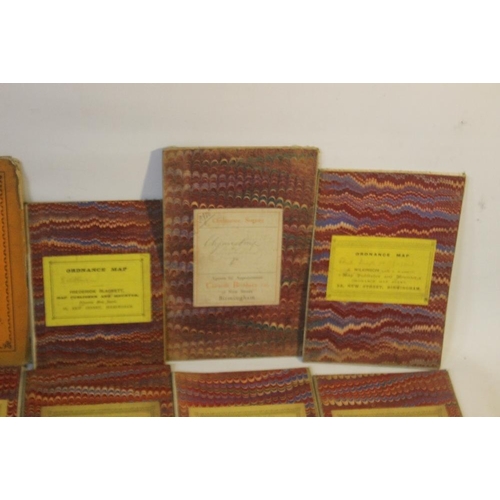 185 - A SMALL COLLECTION OF FOLDING MAPS  MAINLY LINEN BACKED ORDNANCE SURVEY to include 1:2500, 1:63360, ... 