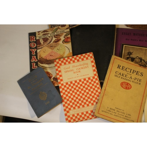 21 - A COLLECTION OF VINTAGE HOUSEKEEPING AND COOKERY BOOKS to include 'The Household Physician' by J. Mc... 