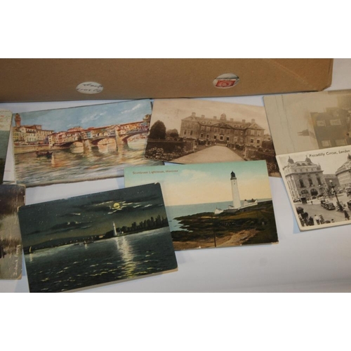 223 - A COLLECTION OF MIXED VINTAGE POSTCARDS, to include Topographic, Sentimental, Portraits etc