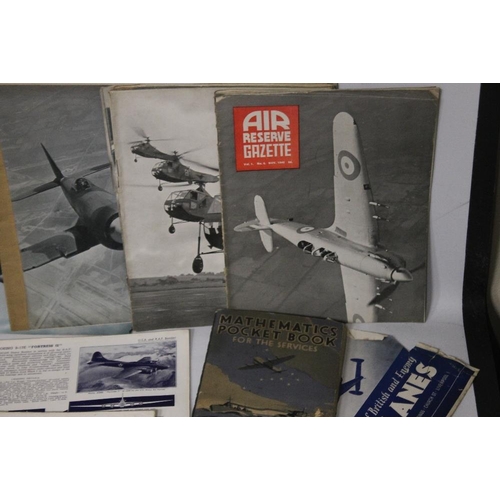 23 - AVIATION INTEREST - A BOX MAGAZINES, BOOKLETS ETC. to include 'Air Training Corps Gazette' 1945,  'A... 