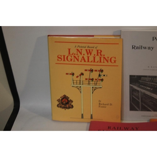 108 - RAILWAY INTEREST BOOKS - SIGNALLING to include 'A Pictorial Record of L.N.W.R. Signalling' by Richar... 