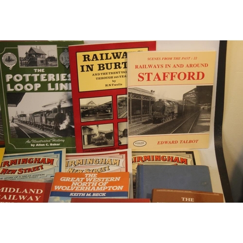 112 - RAILWAY INTEREST BOOKS - THE MIDLANDS to include 'Midland Railway System Maps' (x 5), 'The Potteries... 