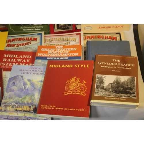 112 - RAILWAY INTEREST BOOKS - THE MIDLANDS to include 'Midland Railway System Maps' (x 5), 'The Potteries... 