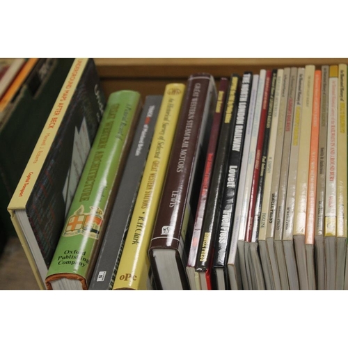 114 - RAILWAY INTEREST BOOKS - ONE TRAY OF VARIOUS TITLES to include Irwell Press and OPC publications  (4... 