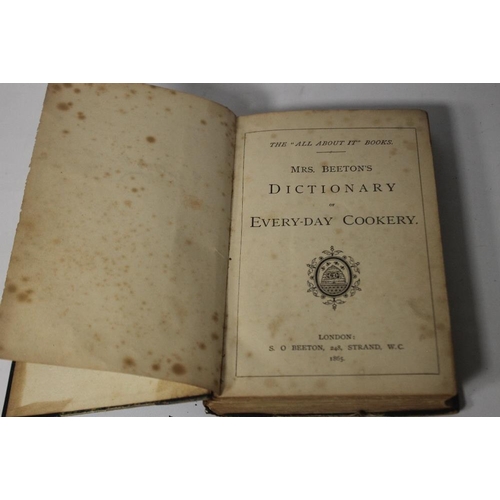 124 - MRS BEETON'S DICTIONARY OF EVERY-DAY COOKERY', published as 'The All About It Books' by S. O. Beeton... 