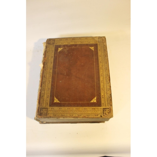 137 - THREE ANTIQUARIAN BIBLES  A/F, comprising Rev. John Hewlett, Vols. I and III, and David Davidson - '... 