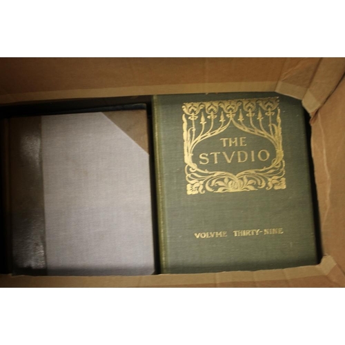 144 - TWENTY BOUND VOLUMES OF 'THE STUDIO' MAGAZINE, late 19th century / early 20th century with various b... 