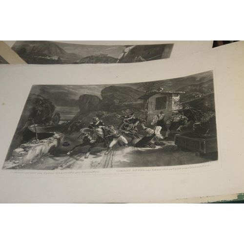 362 - A TRAY OF UNFRAMED ENGRAVINGS ETC., various artists and subjects to include H. Singleton, F. Trumbel... 