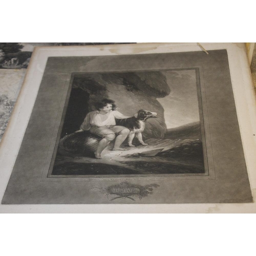 363 - A TRAY OF UNFRAMED ENGRAVINGS ETC., various artists and subjects to include Rossini, Vincenzo Balest... 