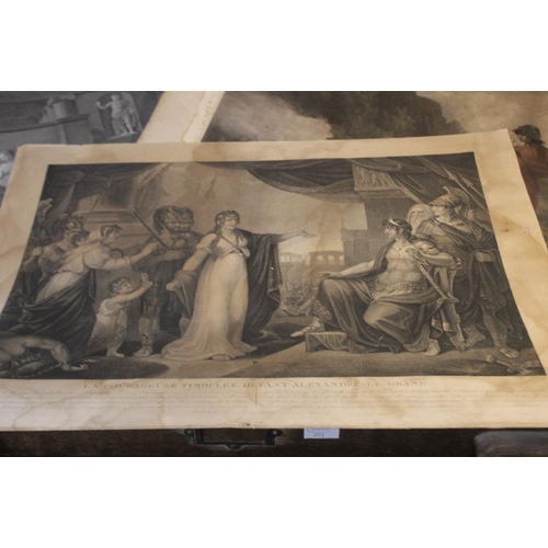 372 - A TRAY OF UNFRAMED ENGRAVINGS ETC., various artists and subjects to include William Collins, J. A. K... 