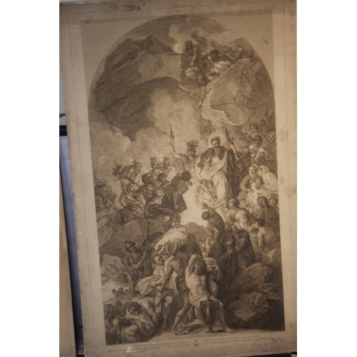 373 - A TRAY OF UNFRAMED ENGRAVINGS ETC., various artists and subjects to include M. Brown, Rubens, L. Hag... 