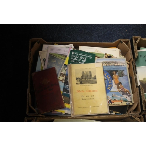 38 - SIX BOXES OF COUNTRY HOUSE GUIDES, CASTLES, CATHEDRALS ETC.