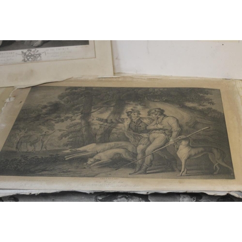 380 - A FOLIO OF ENGRAVINGS AND PRINTS, mostly religious interest to include examples by Dunkaston, Charle... 