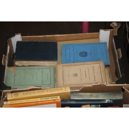 47 - FIVE BOXES OF BOOKS, to include Antiquarian and Folio Society