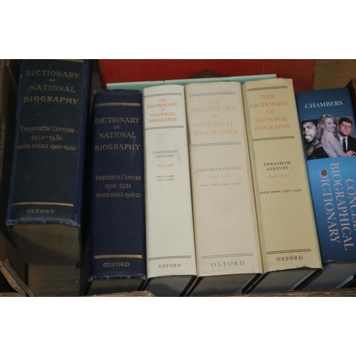 48 - DICTIONARY OF NATIONAL BIOGRAPHY- BURKES & DEBRETTS PEERAGE, BARONETAGE and others similar (one box)