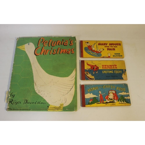 5 - TWO BOXES OF MAINLY CHILDREN'S COLLECTABLE BOOKS to include Roger Duvoisin - 'Petunia's Christmas' w... 