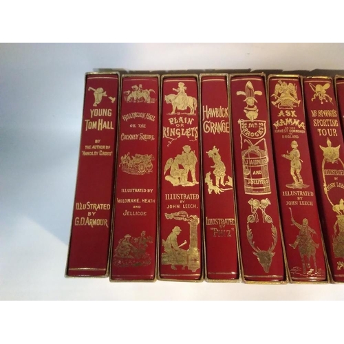 55 - FOLIO SOCIETY - R. S. SURTEES SOCIETY FACSIMILE EDITIONS, published 1981, 9 volumes in gold coloured... 