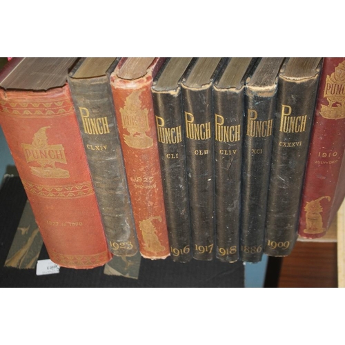 56 - PUNCH MAGAZINES, BOTH BOUND AND LOOSE, bound copies covering the years 1877 - 1910, loose copies mai... 