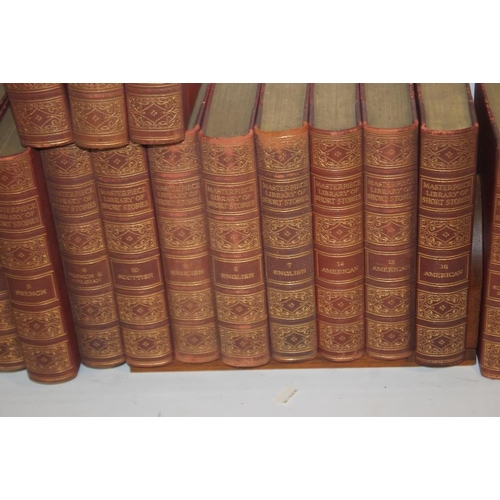 57 - MASTERPIECE LIBRARY OF SHORT STORIES', 20 volumes published by The Educational Book Company Limited