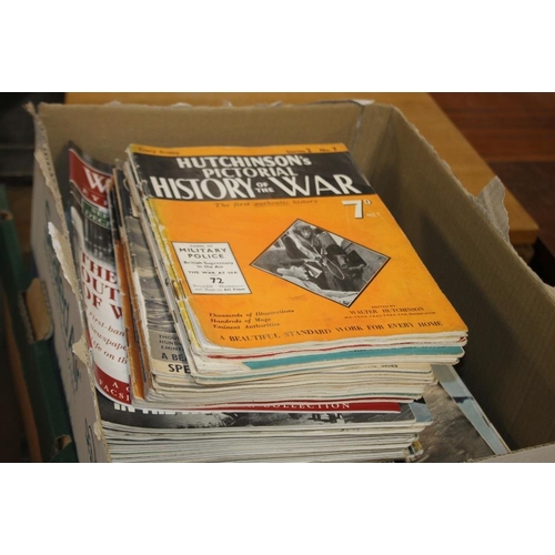 61 - THREE BOXES OF WORLD WAR II BOOKS AND MAGAZINES