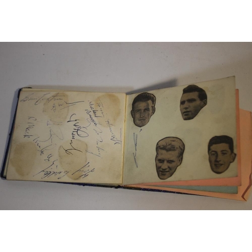 71 - AUTOGRAPH BOOK, to include many 1960's Wolverhampton Wanderers players signatures including Peter Br... 