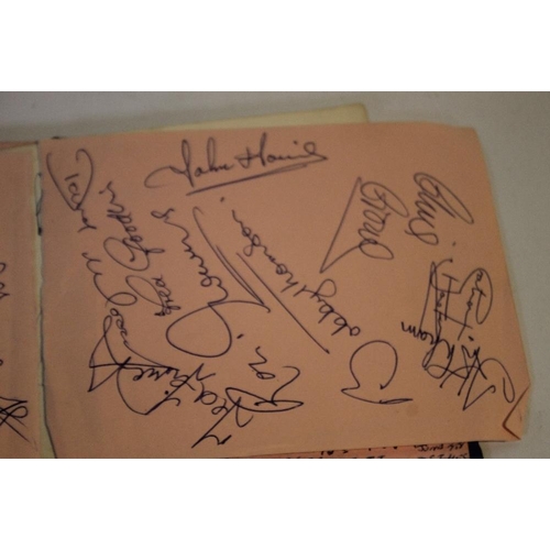 71 - AUTOGRAPH BOOK, to include many 1960's Wolverhampton Wanderers players signatures including Peter Br... 