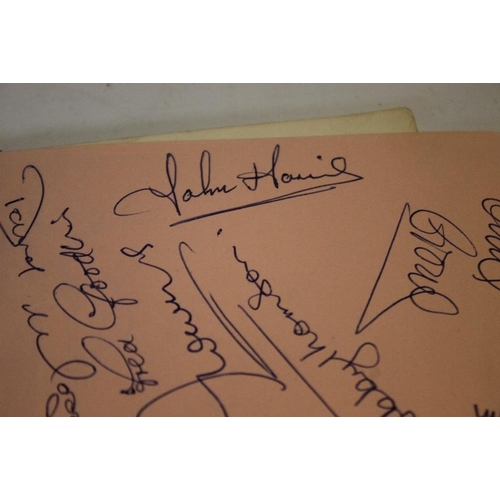 71 - AUTOGRAPH BOOK, to include many 1960's Wolverhampton Wanderers players signatures including Peter Br... 