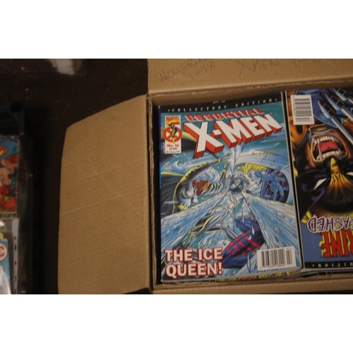 298 - TWO BOXES OF MARVEL COMICS FROM THE 1990'S, to include X Men, Wolverine, Marvel Hero's Reborn, Fanta... 