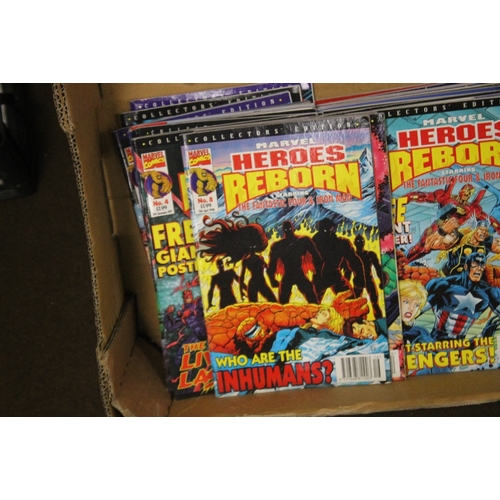 298 - TWO BOXES OF MARVEL COMICS FROM THE 1990'S, to include X Men, Wolverine, Marvel Hero's Reborn, Fanta... 