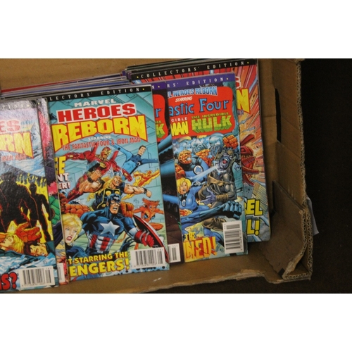 298 - TWO BOXES OF MARVEL COMICS FROM THE 1990'S, to include X Men, Wolverine, Marvel Hero's Reborn, Fanta... 