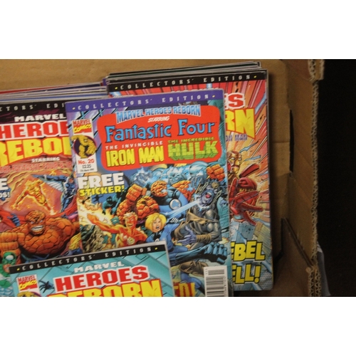 298 - TWO BOXES OF MARVEL COMICS FROM THE 1990'S, to include X Men, Wolverine, Marvel Hero's Reborn, Fanta... 