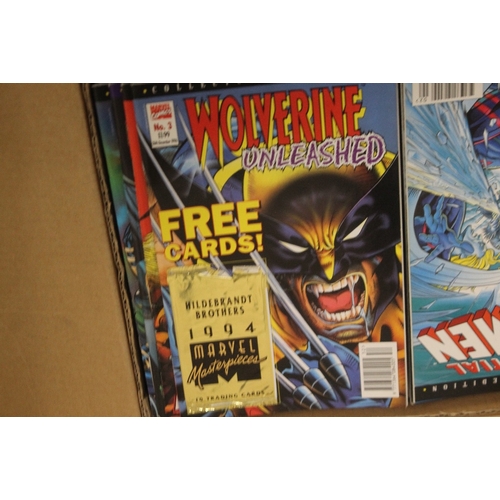 298 - TWO BOXES OF MARVEL COMICS FROM THE 1990'S, to include X Men, Wolverine, Marvel Hero's Reborn, Fanta... 