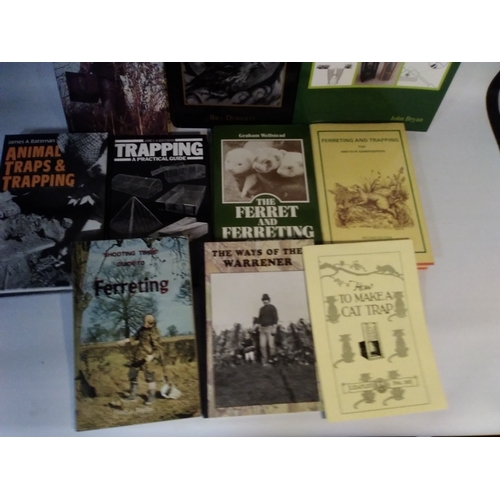 73 - TRAPPING, FERRETING ETC. BOOKS to include 'A Bird in the Hand. Bird-Trapping Tales' by Bill Doherty ... 