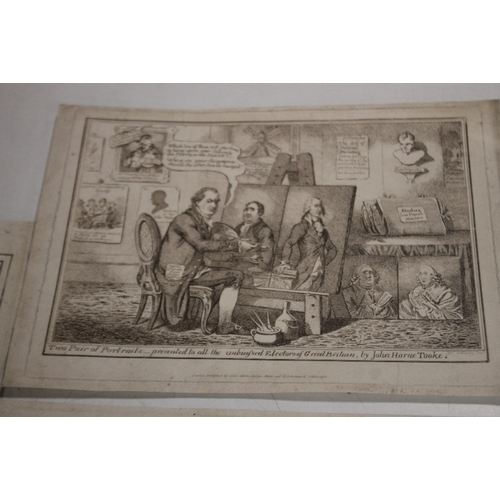 348 - A SMALL TRAY OF UNFRAMED ENGRAVINGS AND PRINTS ETC VARIOUS ARTISTS AND SUBJECTS, to include J. Gillr... 