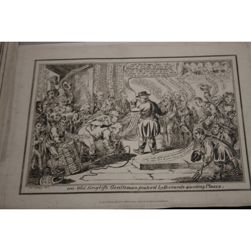 348 - A SMALL TRAY OF UNFRAMED ENGRAVINGS AND PRINTS ETC VARIOUS ARTISTS AND SUBJECTS, to include J. Gillr... 