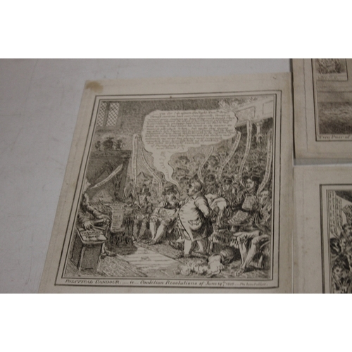 348 - A SMALL TRAY OF UNFRAMED ENGRAVINGS AND PRINTS ETC VARIOUS ARTISTS AND SUBJECTS, to include J. Gillr... 