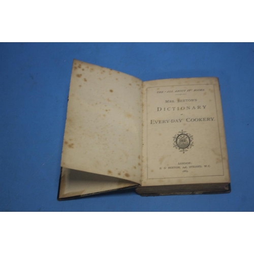 120 - MRS BEETON'S DICTIONARY OF EVERY-DAY COOKERY', published as 'The All About It Books' by S. O. Beeton... 