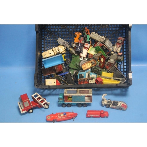 140 - A COLLECTION OF PLAYWORN DIECAST VEHICLES