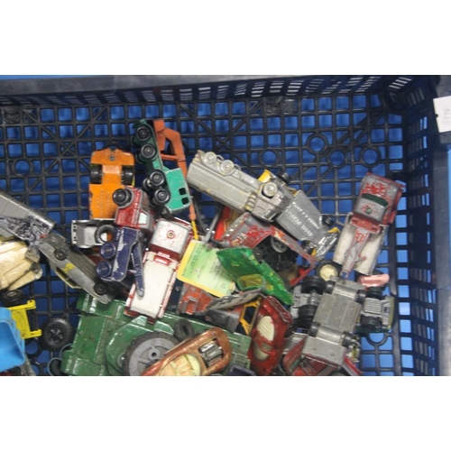 140 - A COLLECTION OF PLAYWORN DIECAST VEHICLES