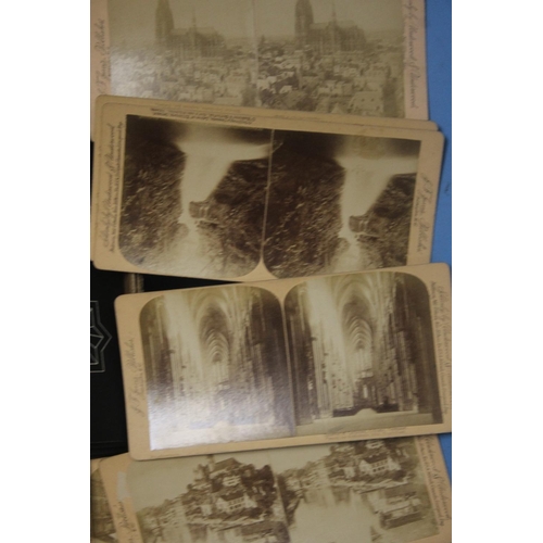 141 - A COLLECTION OF STEREOSCOPE CARDS AND A VIEWER (5128 AND 5161)